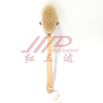Bath Brush wood handle with pig hair