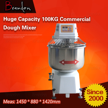 Double motion double speed 100kg commercial dough mixer / useful dough ball making machine / dough mixer cake machine