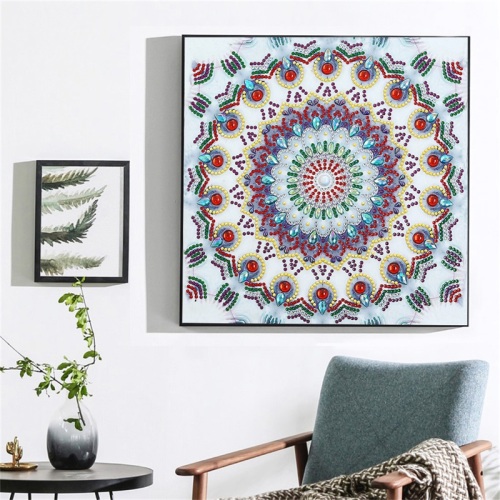 Pittura a diamante cristallino a forma speciale di Mandala