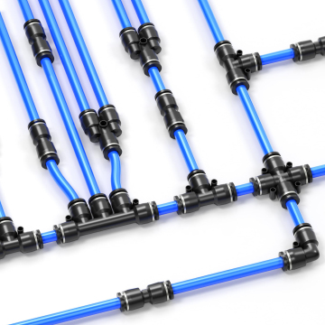 Aangepaste pneumatische onderdelen en fittingen: plastic, stalen connectoren en adapters