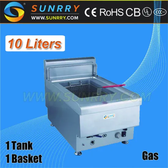 Commercial Gas henny penny deep fryer 10 liter with CE approved countertop fast food restaurant equipment (SY-TF400B SUNRRY)