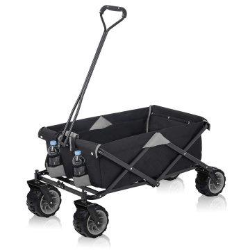 Carro de carro plegable con carrito de jardín portátil de 4 ruedas