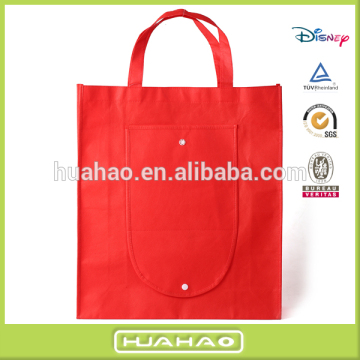 promotional non woven button foldable tote bag
