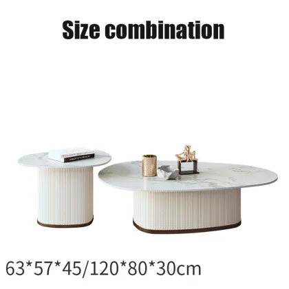Light Transparent Round Black Glass Top Coffee Table