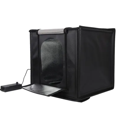 Portable Photo Studio Light Box Kit with LED Lights and Backdrops