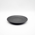 Design personalizzato Ristoranti in porcellana di lusso piatti scodella piatti set da tavolo da tavolo matt set di stoviglie in ceramica nera