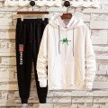 Custom designed men's polyester hooded sweatshirt suits