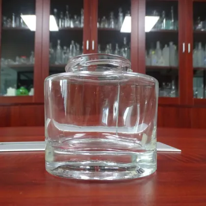 Custom Screw Seal 7.5oz Glass Chutney Bottle Round Honey Jar