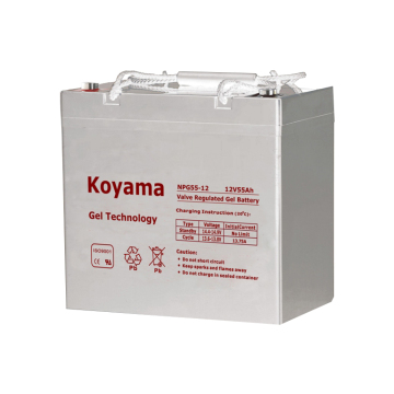 Bateri gel up yang boleh dipercayai 12v55ah