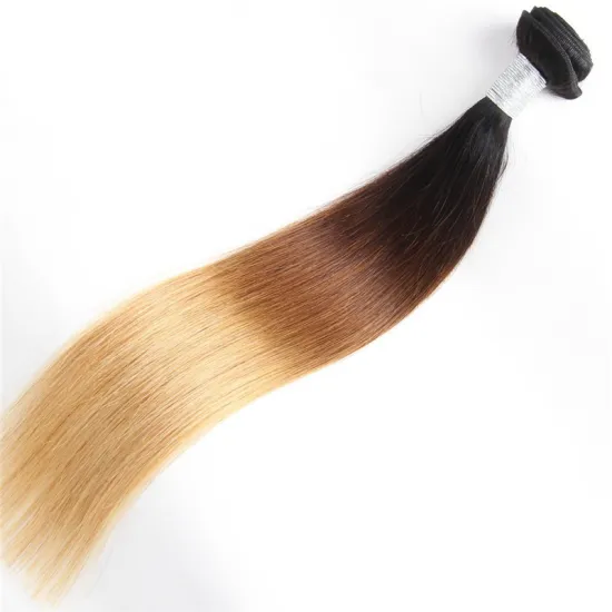 hair extension products  Brazilian virgin hair 10 A 1b-4-27 straight bundles