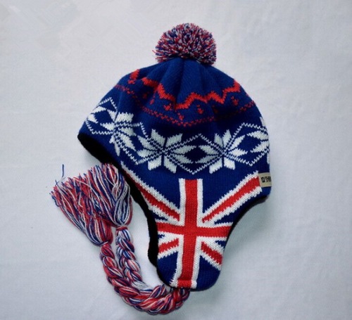 Promosyon Bayrak Baskılı Kış Örme Şapka