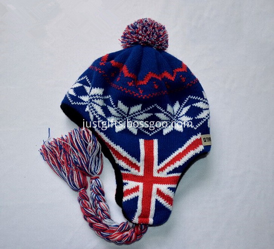 Promotional Flag Printed Winter Knitted Caps