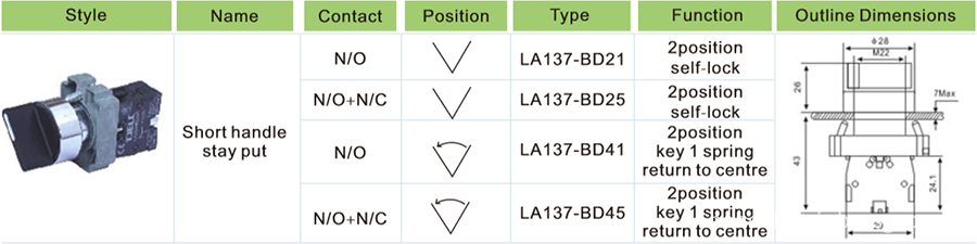 XB2-BD21 Select Switch