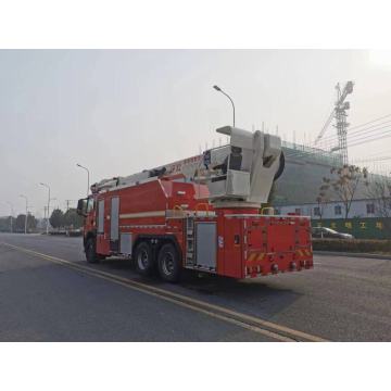 High altitude rescue aerial ladder fire truck