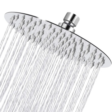 8 Inch High Pressure 304 Stainless Steel Ultra Thin Shower Head Rainfall