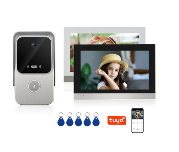 Tuya Smart IP Doorbell Intercom Kit with 7 Inch Touch Screen