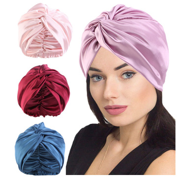 Popular Custom Logo Soft Satin Night Sleep Silk Bonnets and Wraps