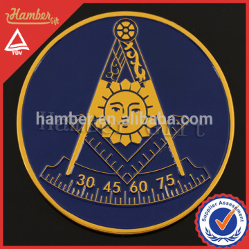 Exquisite design enamel masonic car emblem