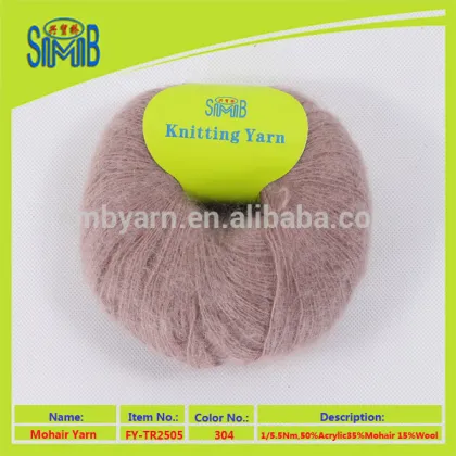 fashion line shop wholesale mohair crochet yarns from china yarn factory