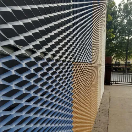 Akzonobel PVDF Expanded Metal Mesh for Wall Cladding and Ventilated Facades (5.5mm/6.0mm)