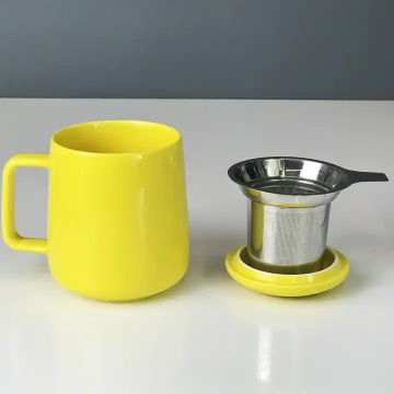 Customizable Tea Mesh Infuser Strainer for Coffee Mug - 600 ml Matte/Glossy Finish