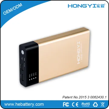 high quality easy charging slim power bank 10000mah mobile phone power bank HE-738S[HONGYI]