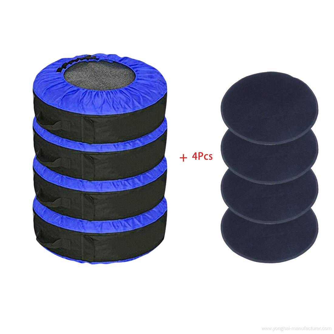 Wheel felt heavy weight spare tire protection bag