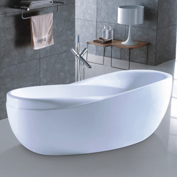 Freestanding Acrylic White Bathtub Clear Acrylic Tub