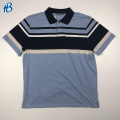 custom print golf striped mens polo shirts