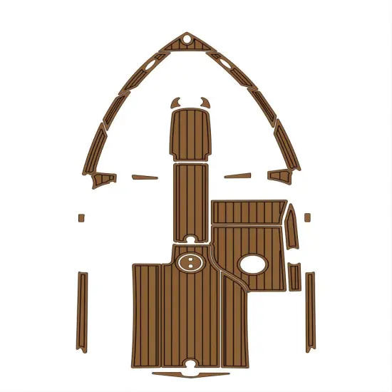 2006-2012 Mastercraft X15 Cockpit Pad - EVA Foam Faux Teak Deck