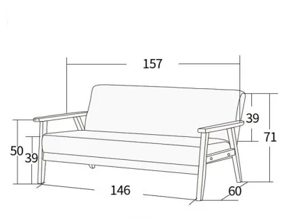 Light Luxury Fabric Goose Down Sofa & Fashion Tiger Leisure Chair