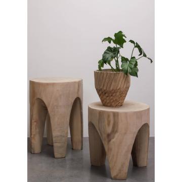 Art Flower Vase For Sale Promotion natural wood home decorative wooden vase Manufactory