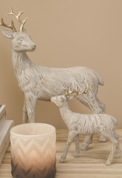 การยืน Nature Polyresin Deer