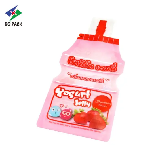 Customized printing injection pouch for dringking water yogurt beverage