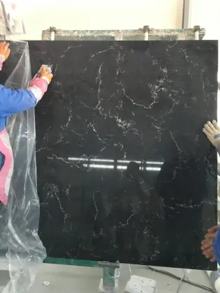Marble color quartz slabs