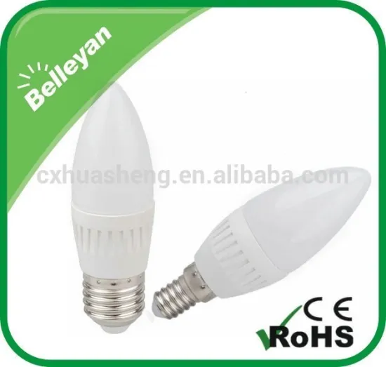 2016 new product led candle lamp 4w e14/E27 energy saving led lights lamp-Cool white