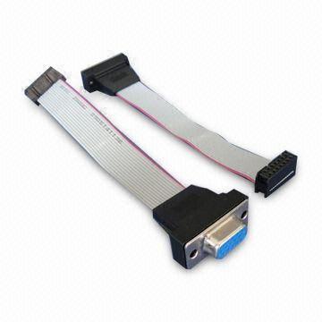Flat Electrical 28/30AWG Cable Connectors, RoHS-/SGS-/CE-certified