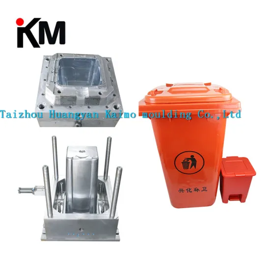 plastic injection rubbish bin mold/mould/molding
