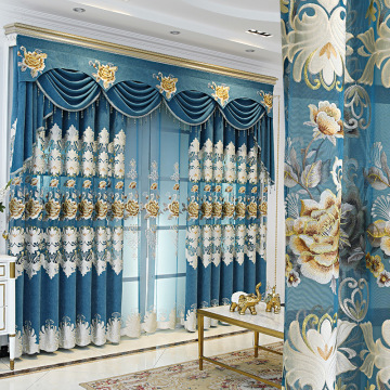 European style embroidered curtains
