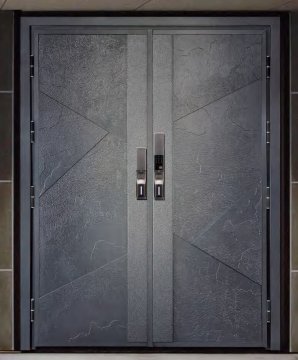 Modern aluminum villa front door