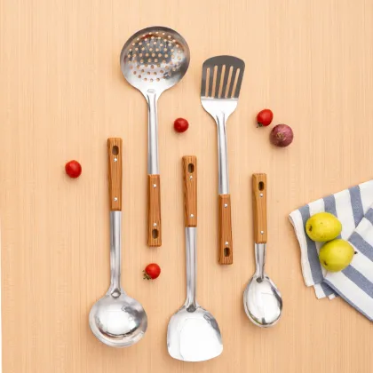 304 Stainless Steel Spatula Soup Set - Five-Piece Kitchen Utensil Collection