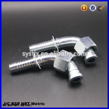 High quality carbon steel threaded flat cone hydraulic fitting