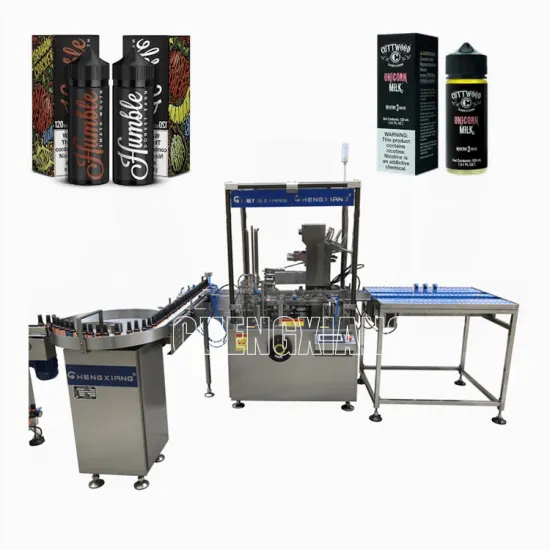 Automatic Hemp Oil Tincture Packaging and Cartoning Machine for 10ml, 30ml, 60ml Bottles