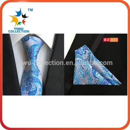 Good quality cheapest wholesale silk hanky tie set