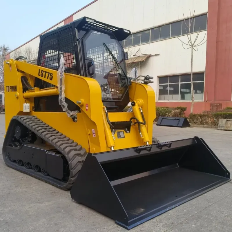 China Best Manufacture Mini Compact Small Wheeled Tracked Track 50HP 65HP 75HP 85 HP 90HP 120HP 850/1200 Kg Diesel EPA Euro5 Engine Skid Steer Loader Price