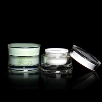 50g Light Blue Round Waist Acrylic Cream Container