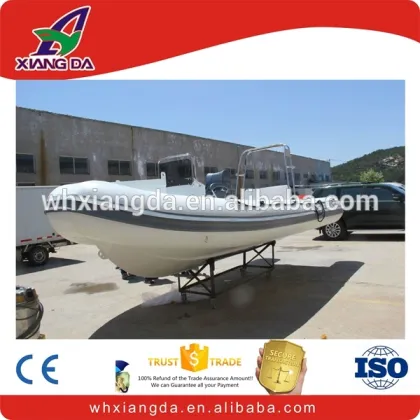 Luxury big aluminum hull north pak inflatable boat