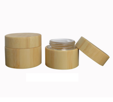 Lid wood cream glass jar cosmetic cream glass jar new products