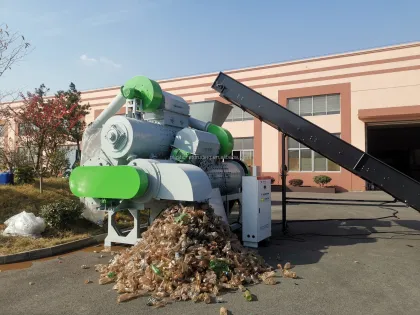 HDPE Milk Bottle Label Removal Machine / PET Bottle Label Remover Machine