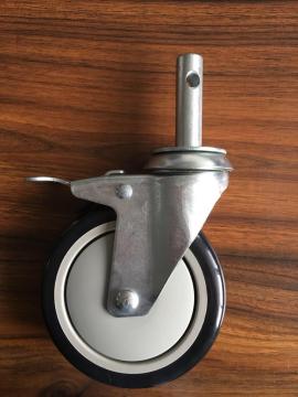 4 inch stem casters with pu wheels